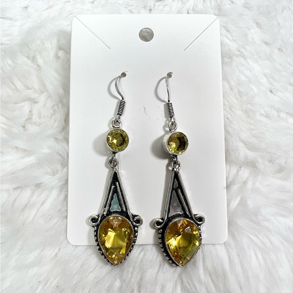 Dalmatian Jasper Citrine 925 Gemstone Pendant Bracelet Earrings - Picture 4 of 9